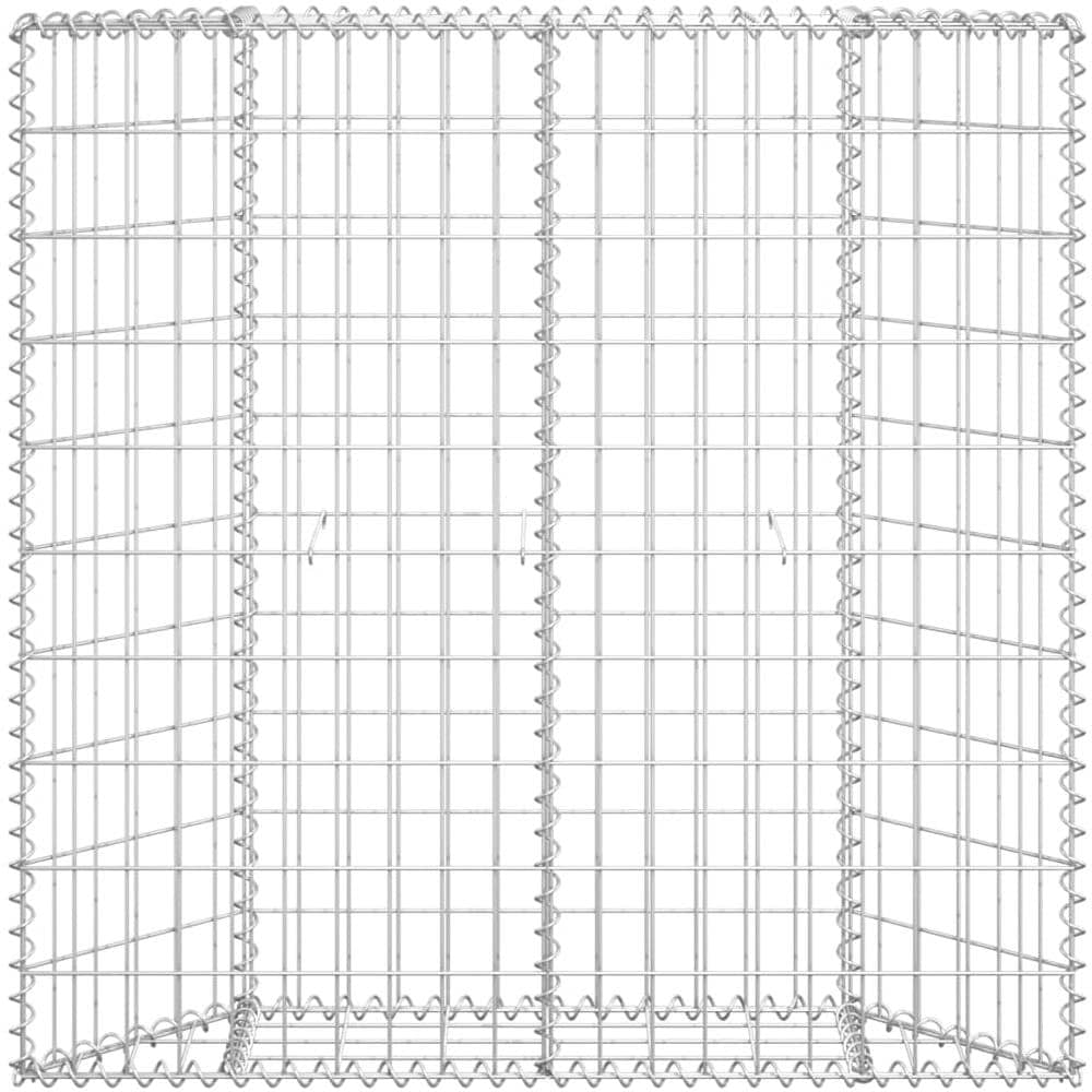 Gabbione Letto Rialzato Trapezio Acciaio Zincato 100x20x100 Cm - Foto 2
