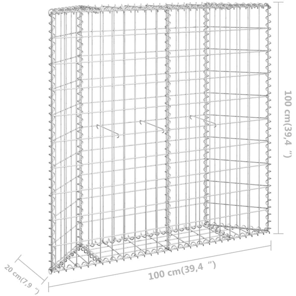 Gabbione Letto Rialzato Trapezio Acciaio Zincato 100x20x100 Cm - Foto 6