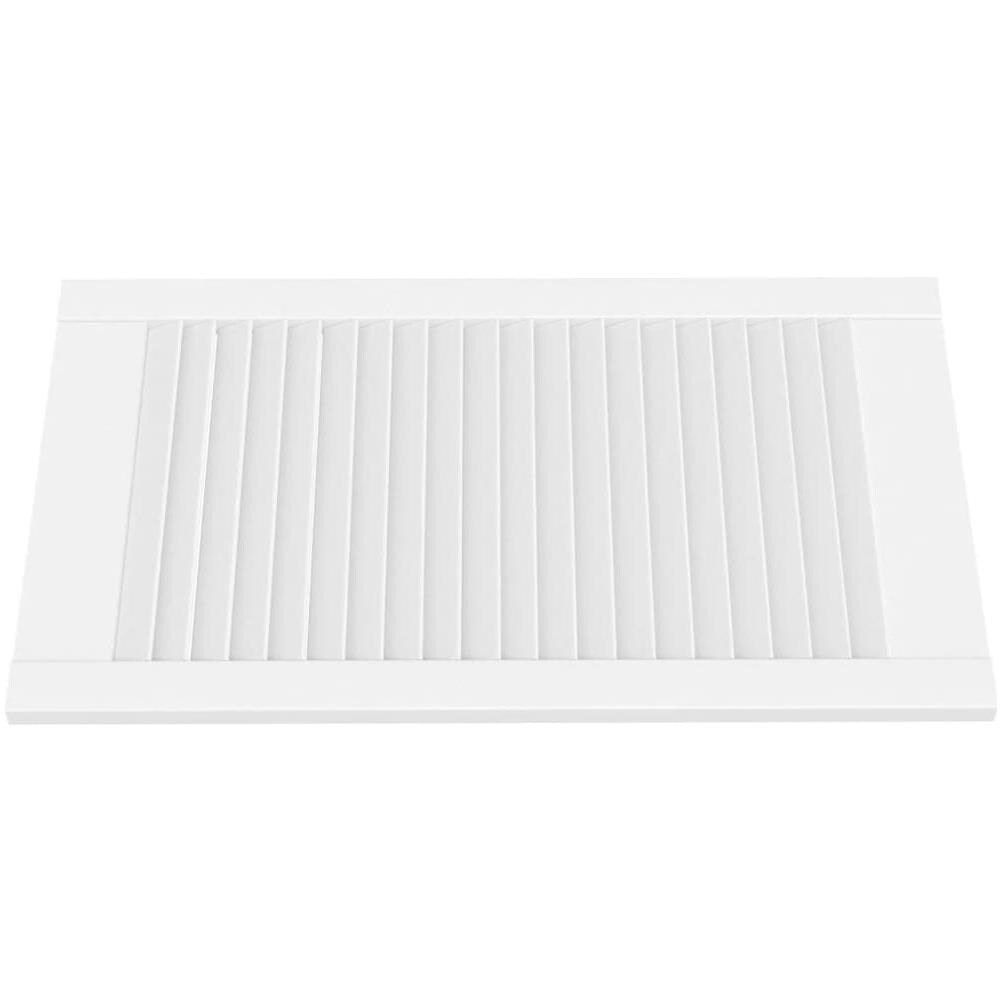 Anta con Design a Lamelle Bianca 69x39,4 cm in Legno di Pino - Foto 2