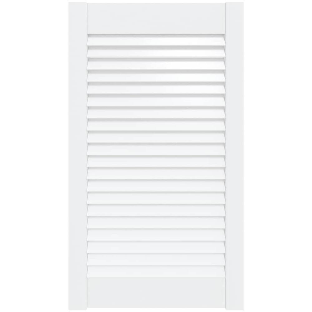 Anta con Design a Lamelle Bianca 69x39,4 cm in Legno di Pino - Foto 1