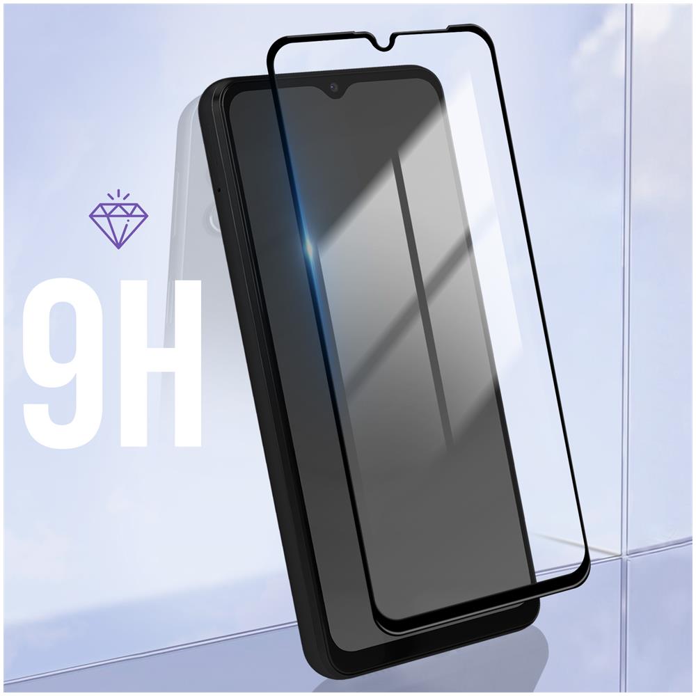 Vetro Temperato 9h Per Samsung Galaxy A14 5g E 4g Anti-macchie Bordo Nero - Foto 2