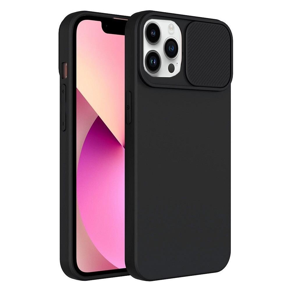 Custodia Tpu Silicone Slide Cover Case Per Apple Iphone 11 Pro Max Black - Foto 1