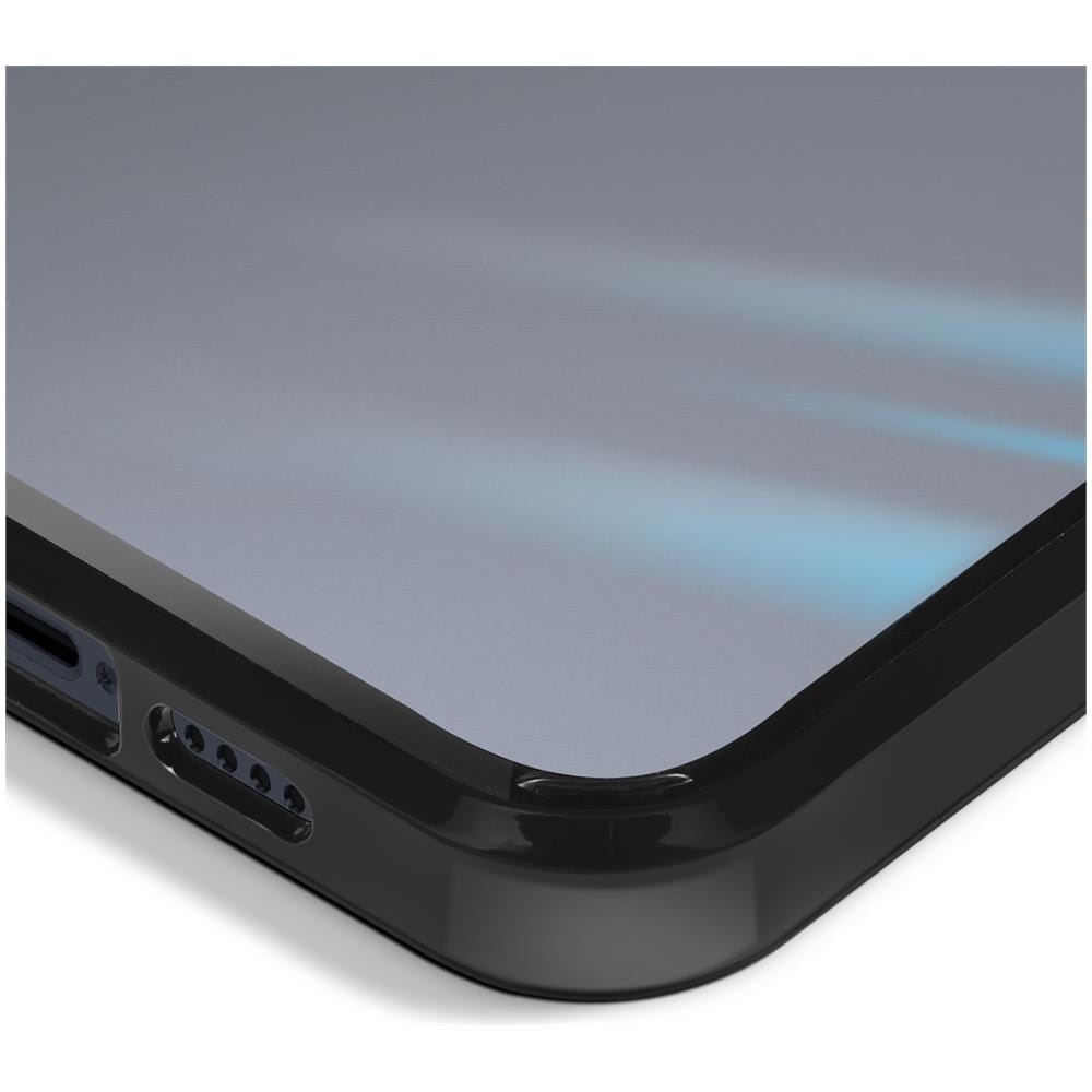 Cover Per Iphone 15 Pro Max Rigida Bordo Flessibile Nero Serie Solid Frame - Foto 5