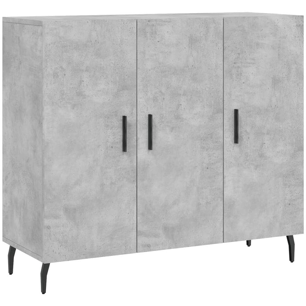 Credenza Grigio Cemento 90x34x80 Cm In Legno Multistrato - Foto 2