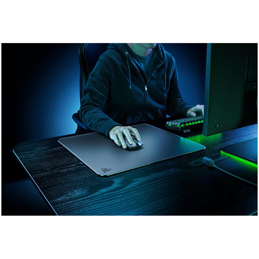 Atlas Tappetino per mouse per gioco da computer Nero - Foto 2