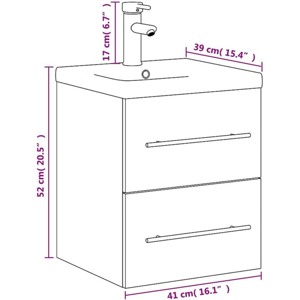 Mobile da Bagno con Lavabo Bianco - Foto 10