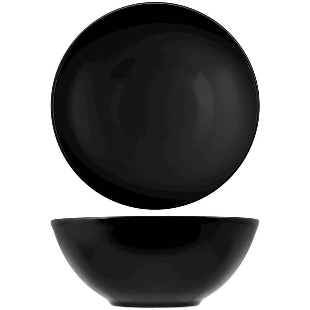 Set 6 insalatiere Denver in stoneware nero 22 cm - Foto 1