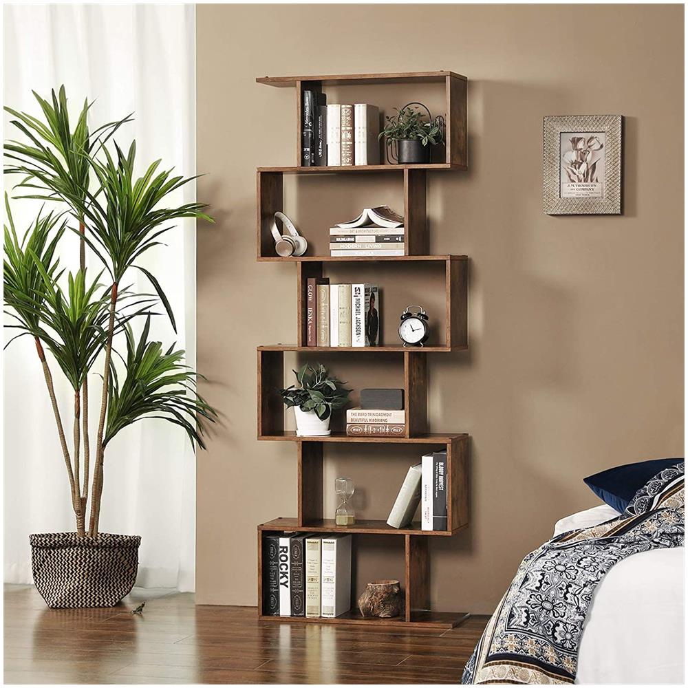 Libreria Valora LBC61BX in truciolare melaminico marrone rustico - Foto 2