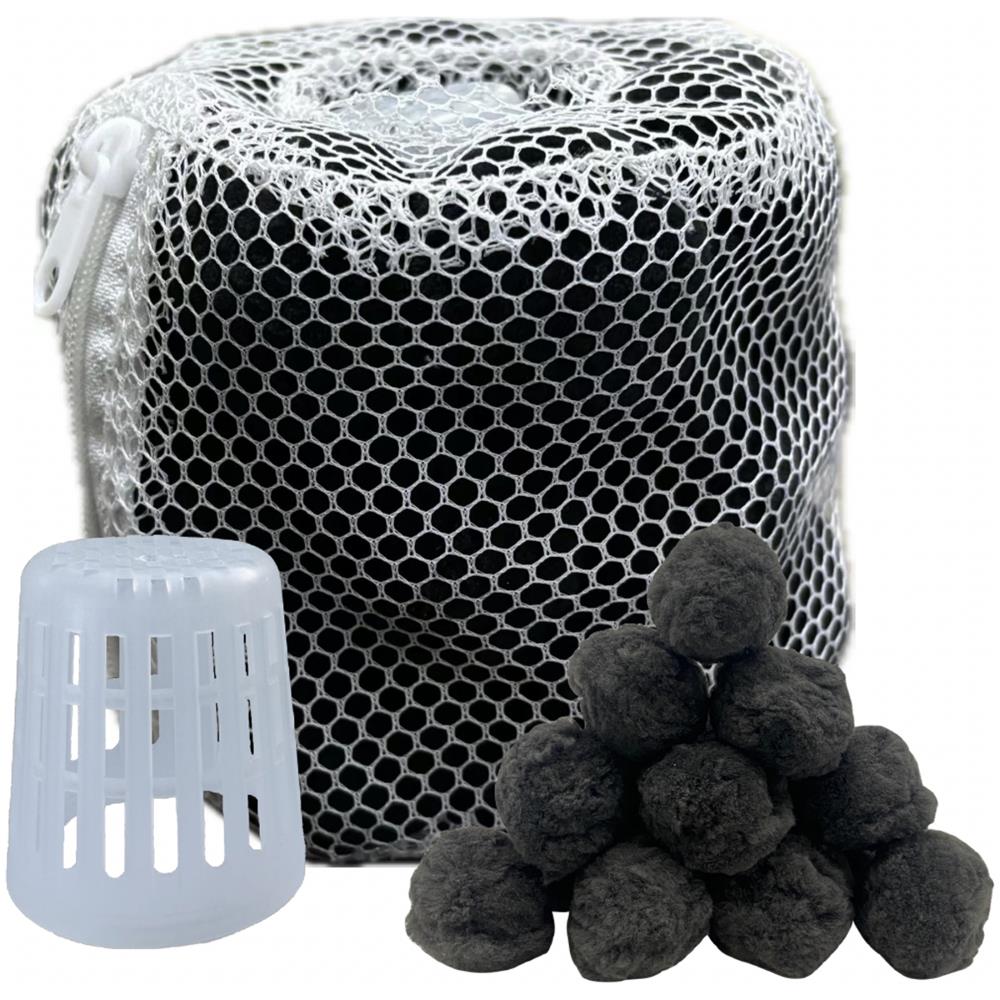 Palline filtro Aqualoon NERE per pompe a sabbia piscina, confezione 700 g sostituisce 25 kg di sabbia - Foto 2