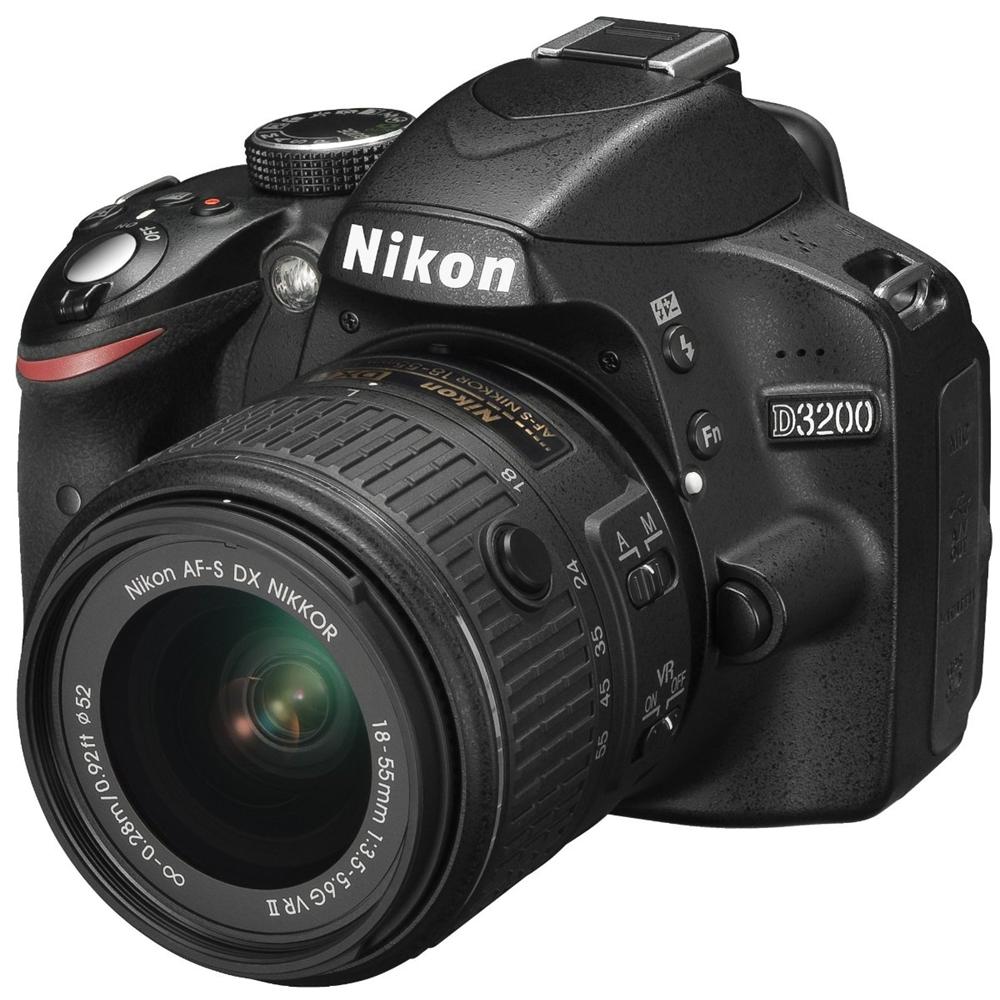 D3200 Nero Kit 18-55 VR II Sensore CMOS Risoluzione 24,2 Mpx Processore EXPEED 3 Display 3" Filmati Full HD - Foto 1