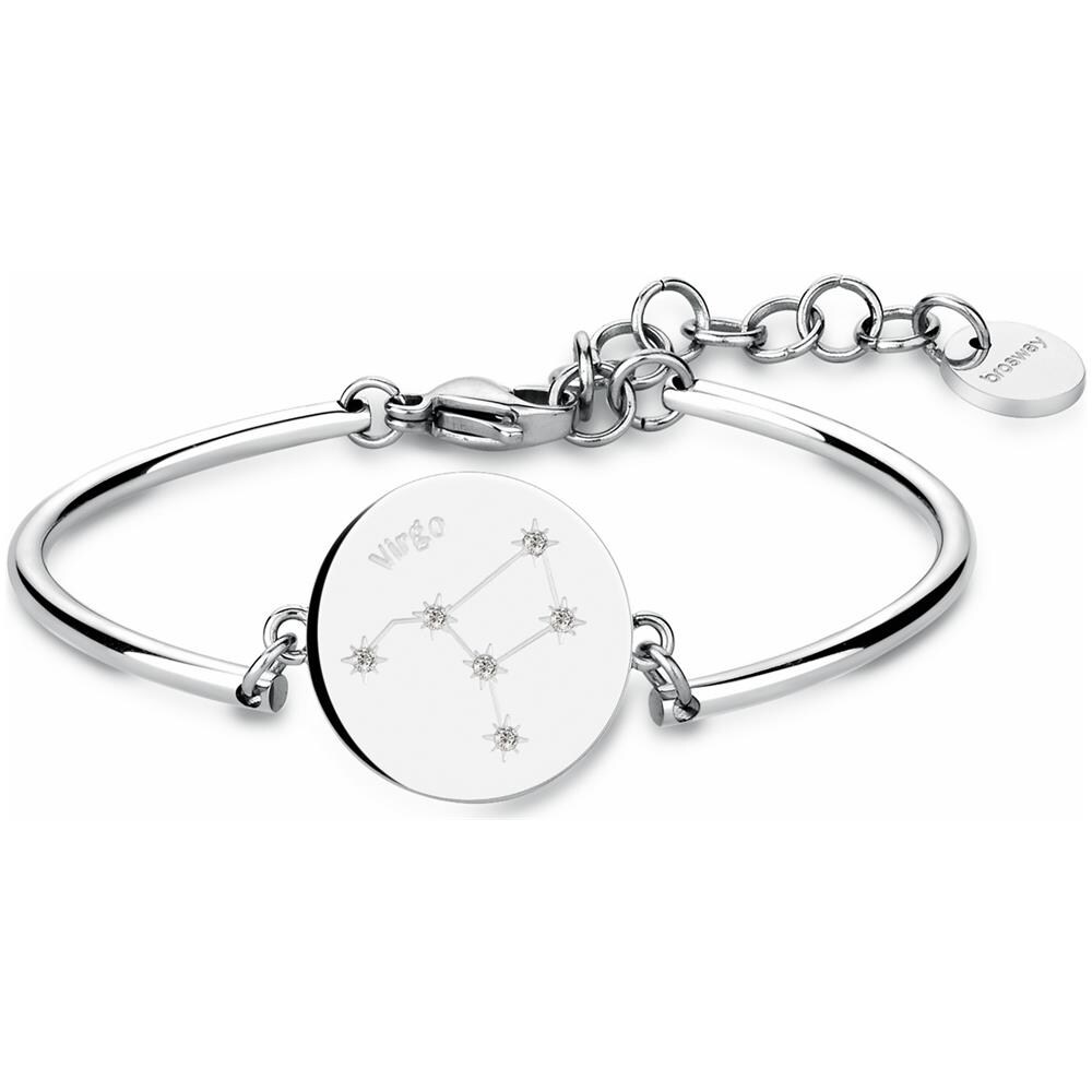 Bracciale Chakra In Acciaio 316l Con Piastrina Incisa Vergine - Foto 2