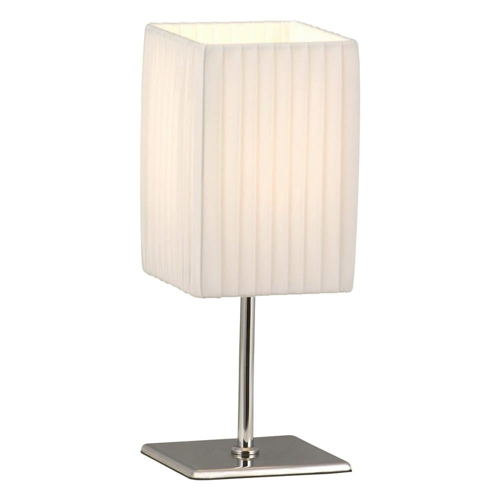 Lampada Da Scrivania Bailey Cromo Bianco 10x10x26 Cm 24660 - Foto 1