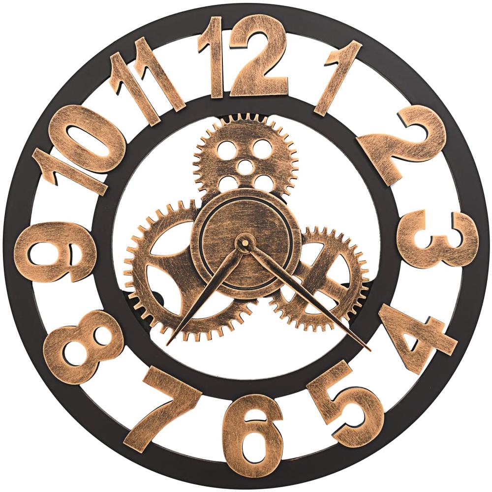 Orologio Da Parete In Metallo 58 Cm Dorato E Nero - Foto 1