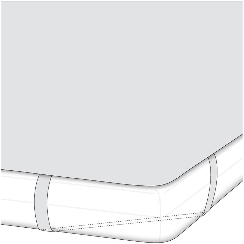14u2090200001002 (se1) Coprimaterasso Cotone Bianco 270x 50x 380cm - Foto 2
