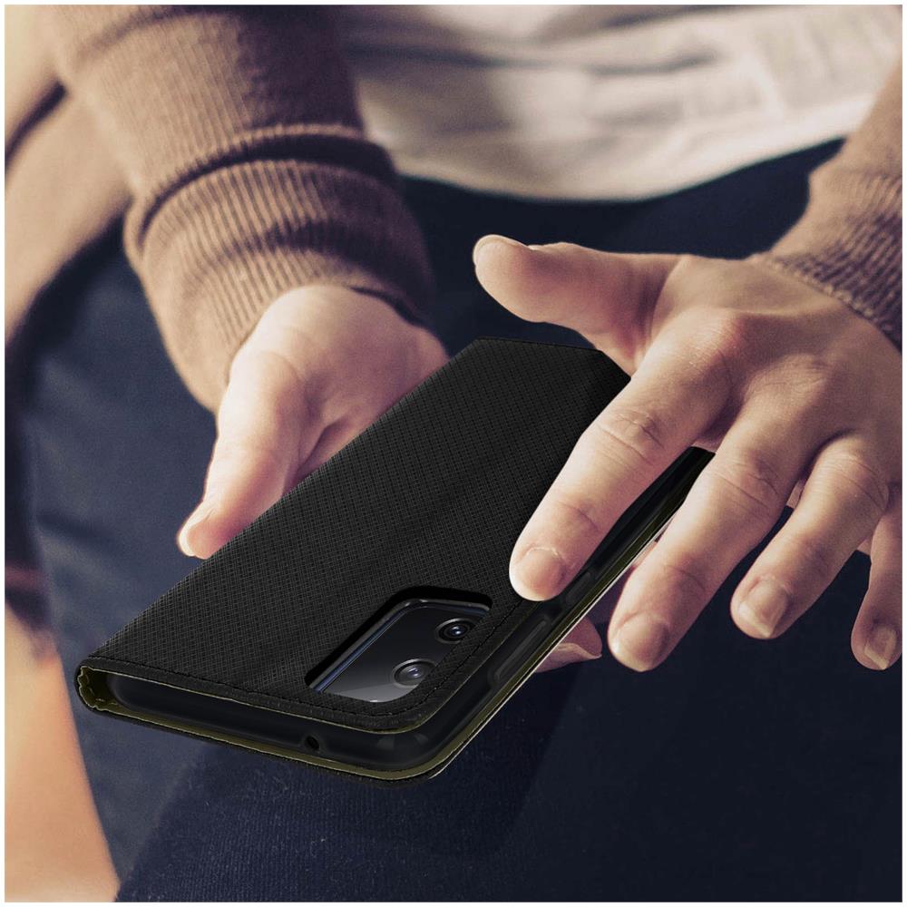 Custodia Samsung Galaxy S20 Fe Portacarte Stand Video Cover - Nero - Foto 2