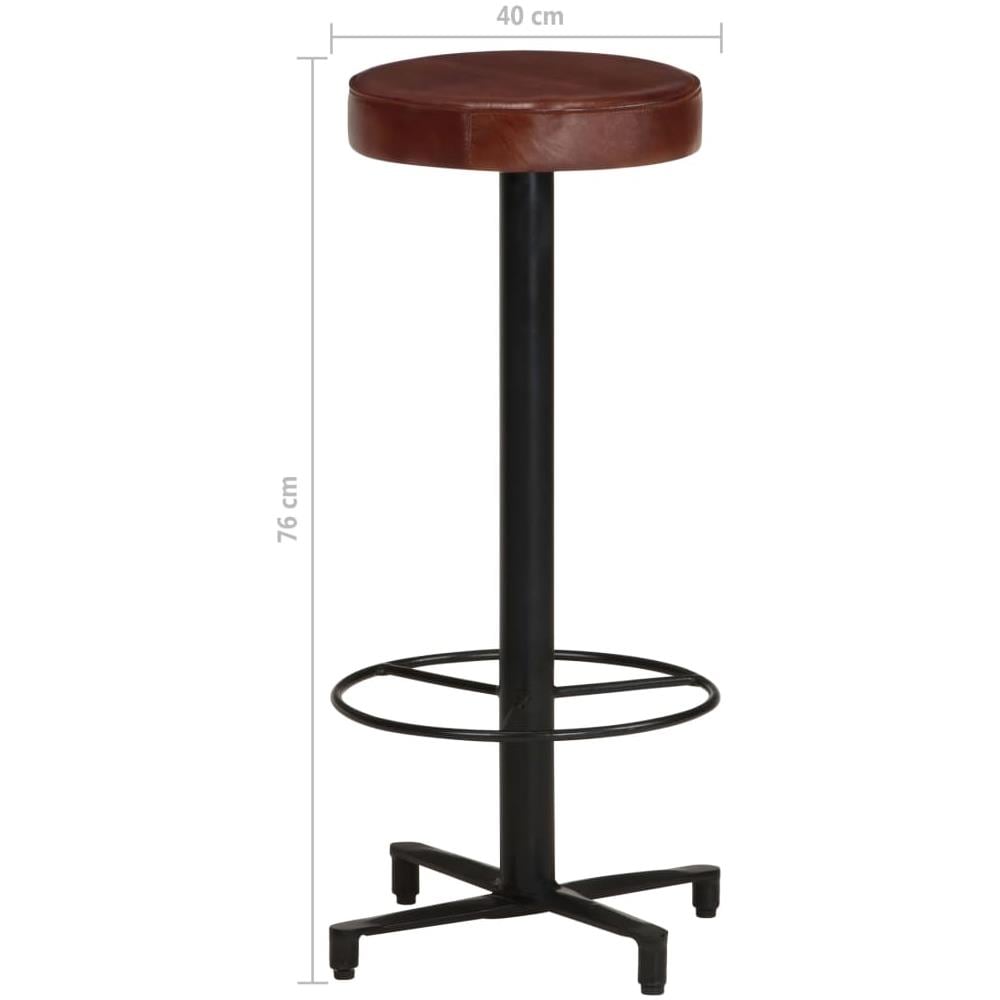 Sgabelli Da Bar 2 Pz 76 Cm In Vera Pelle - Foto 7