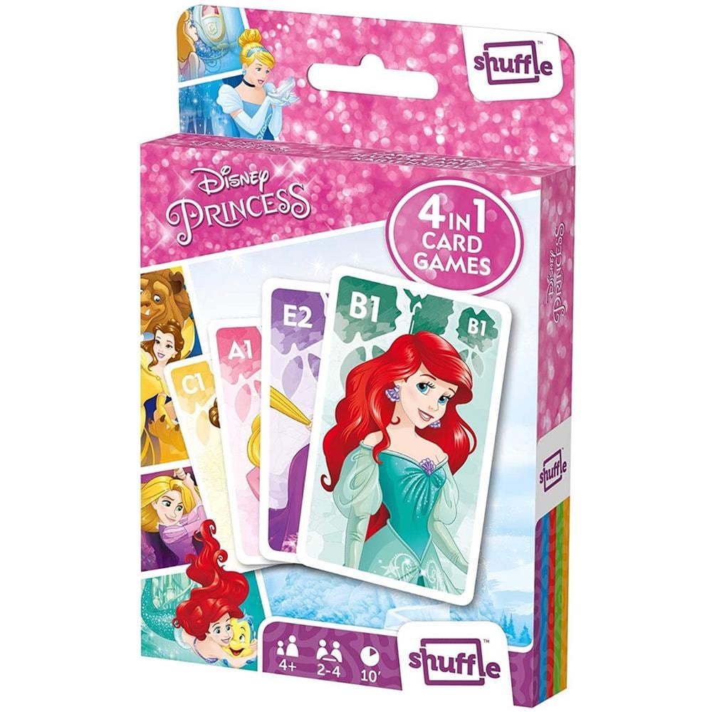 Shuffle - Giochi Di Carte Disney Princess - 4 In 1 - Foto 1