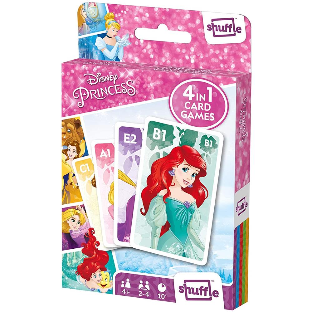 Shuffle - Giochi Di Carte Disney Princess - 4 In 1 - Foto 3