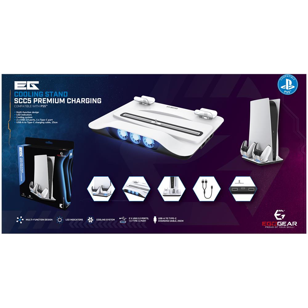 Supporto Di Raffreddamento Per La Ricarica Scc5 Premium Per Playstation 5 - Foto 8