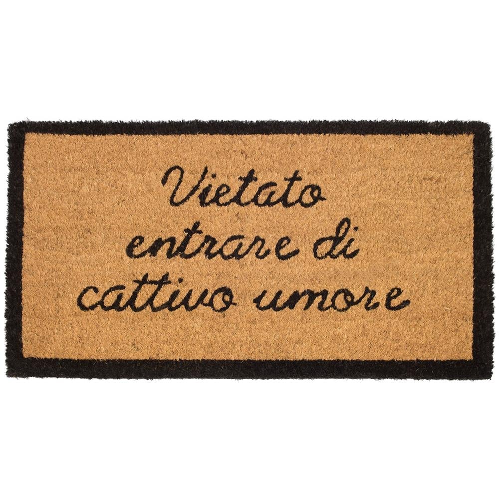 Zerbino Entrata Ingresso Casa Esterno Antiscivolo In Cocco Funny Vietato Entrare - Foto 1
