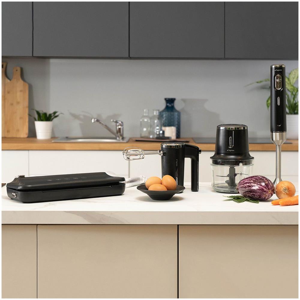 Robot Da Cucina Ricaricabile Senza Fili Plastica-Vetro Nero - Foto 4