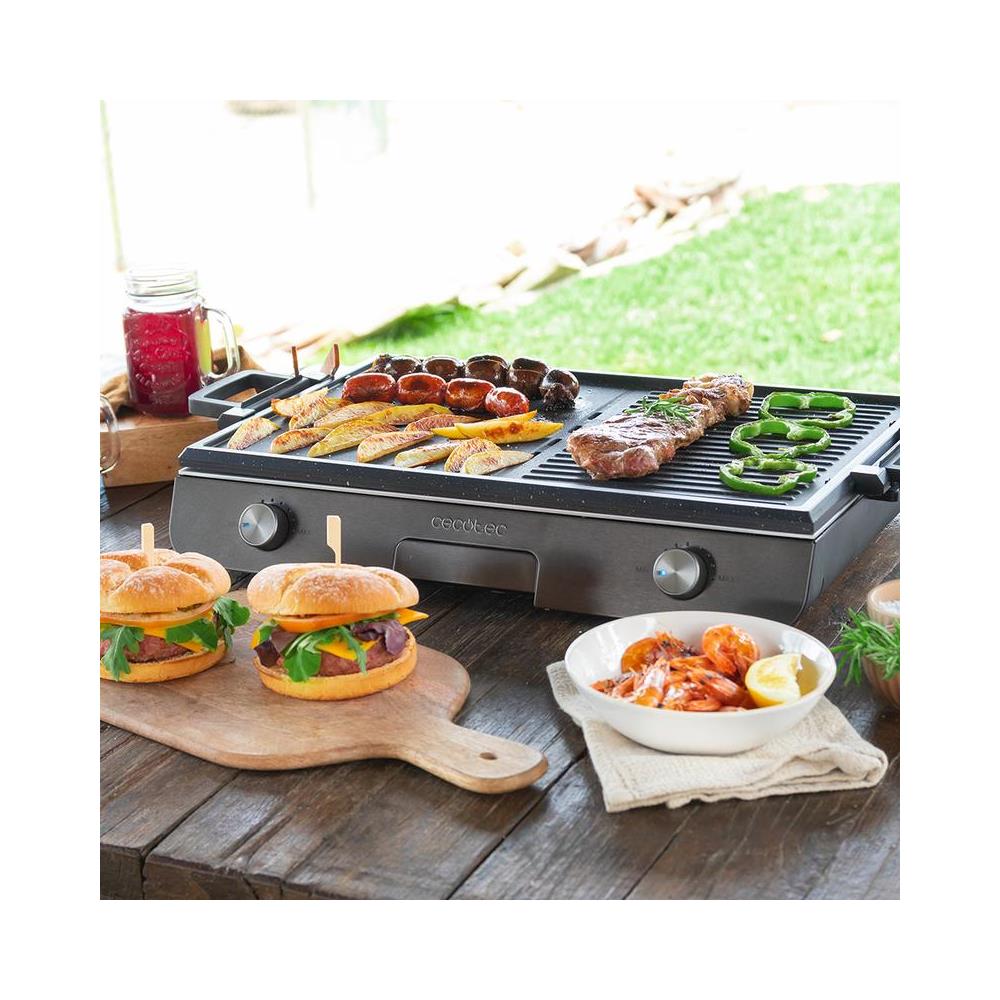 03182 barbecue per l'aperto e bistecchiera Zona cottura Elettrico Nero, Stainless steel 3000 W - Foto 10