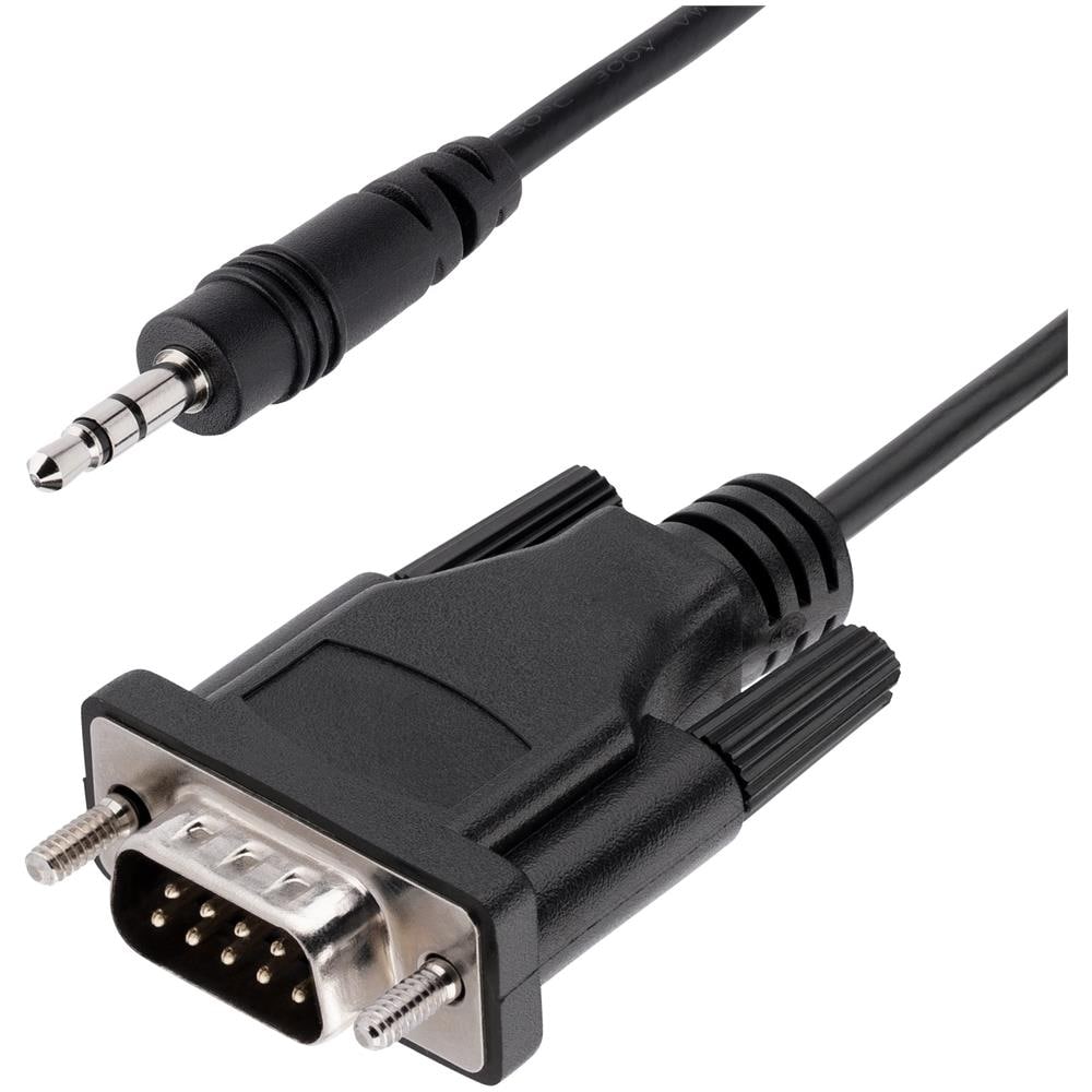 Cavo Seriale DB9 a Jack 3,5 mm da 1m - Adattatore Seriale RS232 9 pin a Jack 3,5 M /M per la Configurazione e Calibrazione di Dispositivi Seriali, Proiettori, Digital Signage e TV tramite Jack Audio - Foto 1
