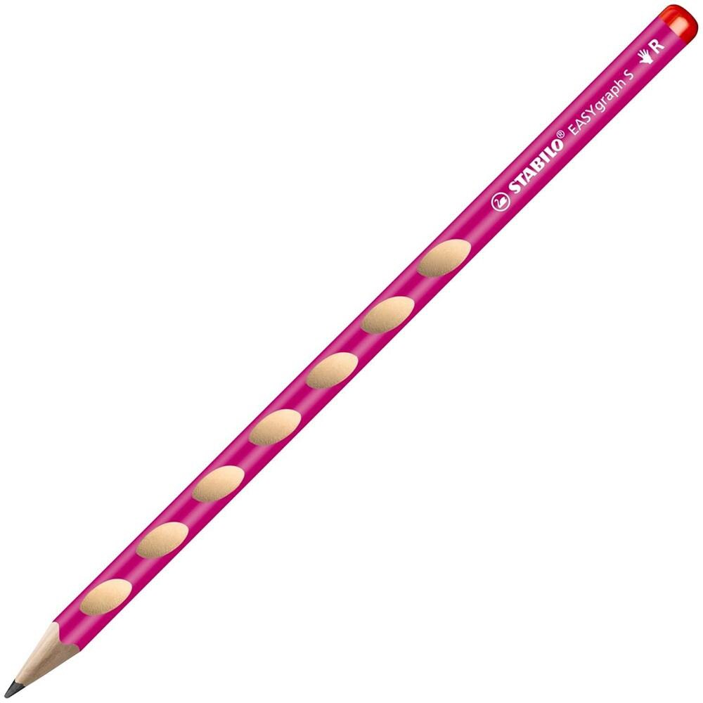 EASYgraph S - School Set - Rosa - per Destrimani - con Gomma + Temperino - Foto 2