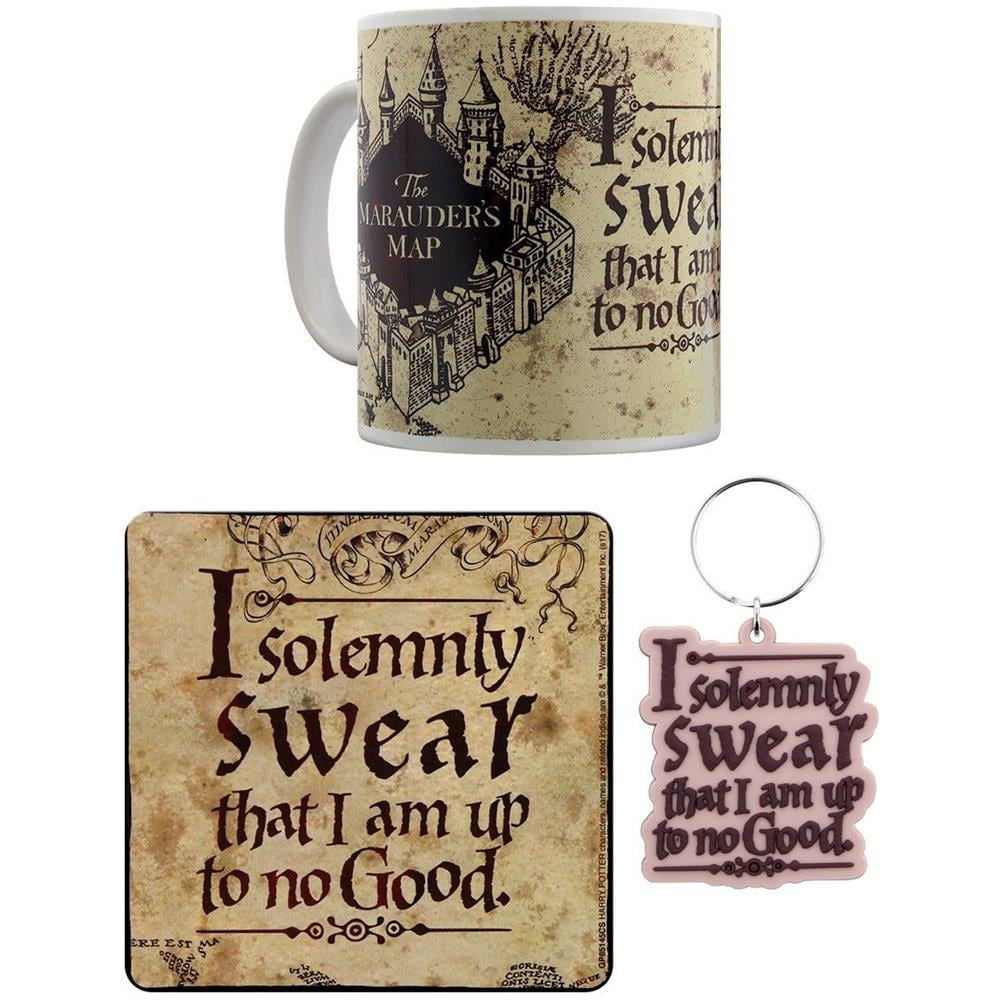 Harry Potter: Marauders Map Gift Set (set Tazza, Sottobicchiere E Portachiavi) - Foto 1