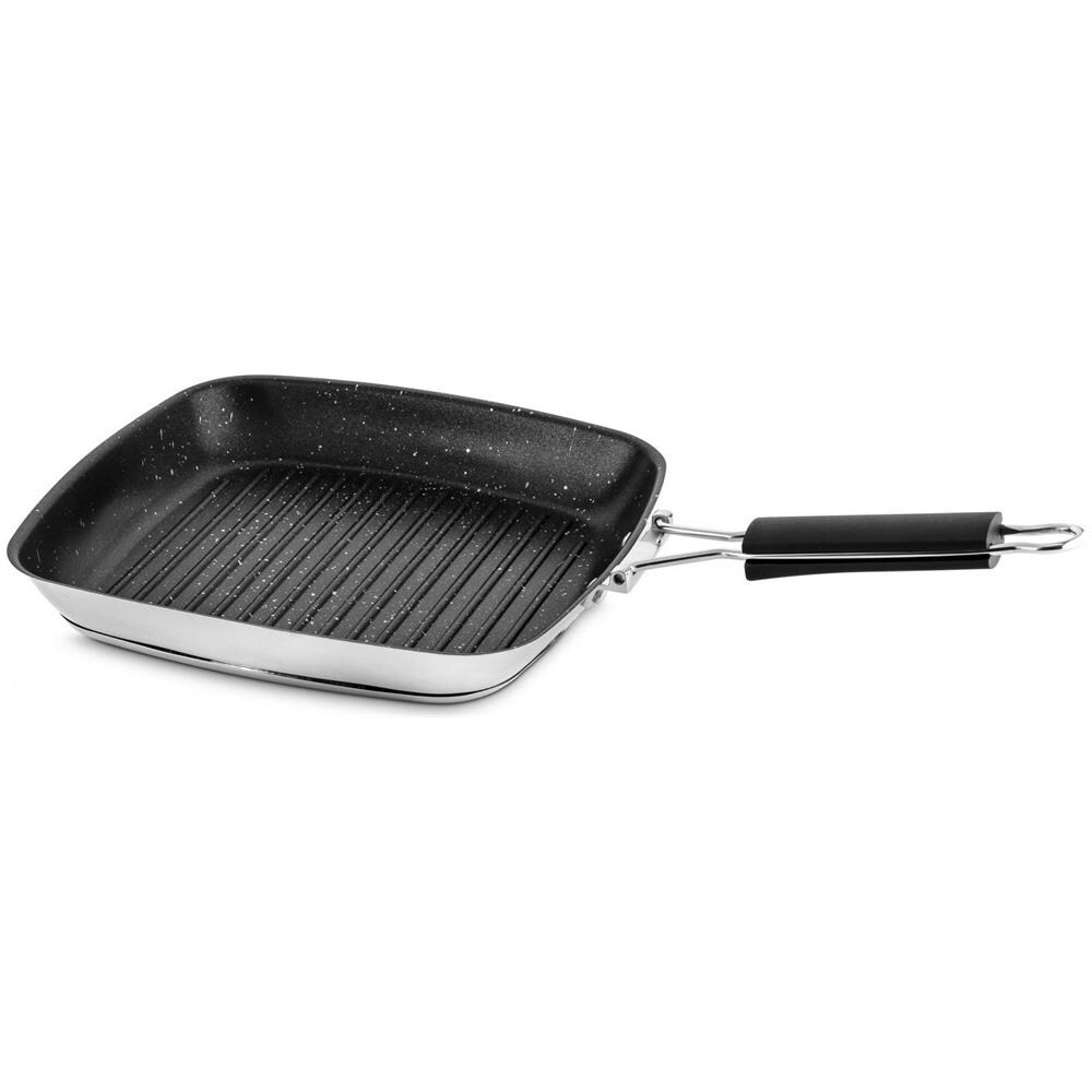 Bistecchiera In Acciaio Inox Linea Glamour Stone, 28x28cm - Foto 3