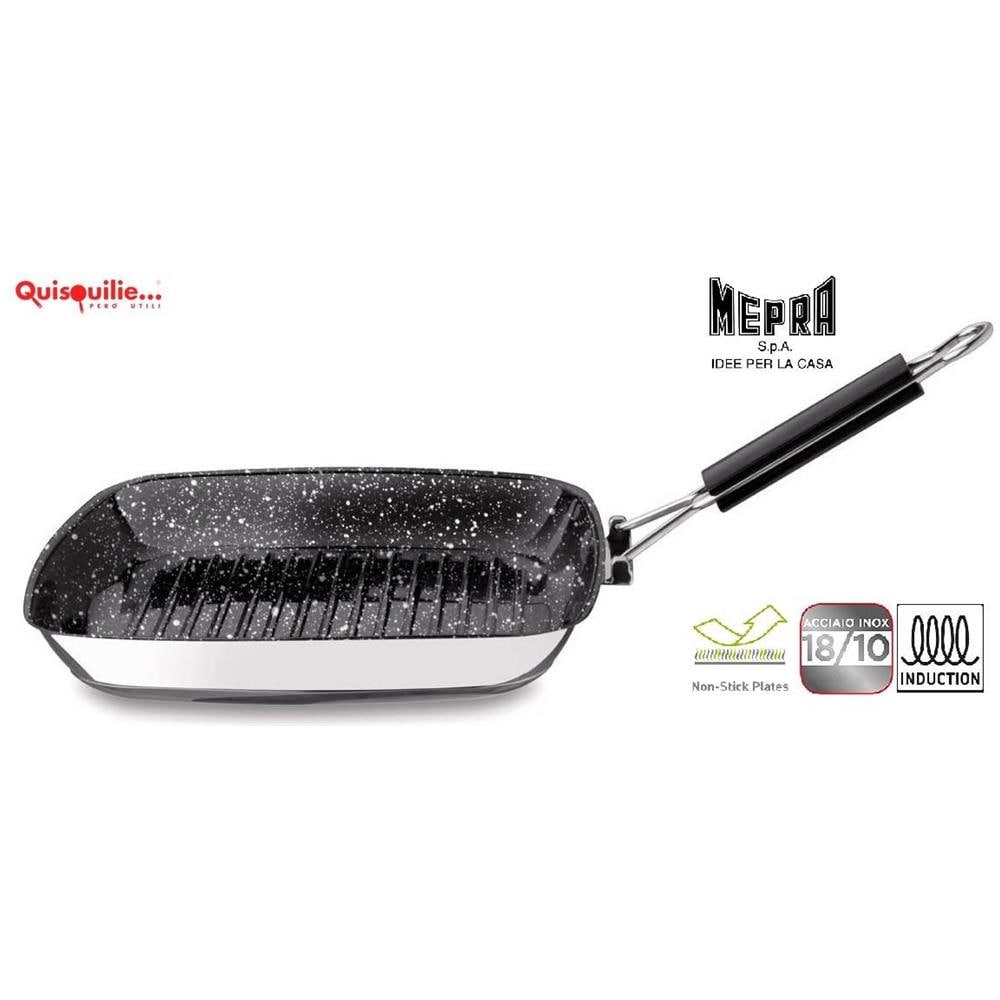 Bistecchiera In Acciaio Inox Linea Glamour Stone, 28x28cm - Foto 2