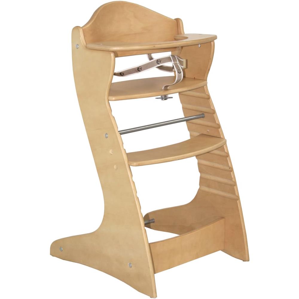 Made in Italy Biscottini Seggiolone in legno massello finitura rosso laccato L46xPR46xH101 cm