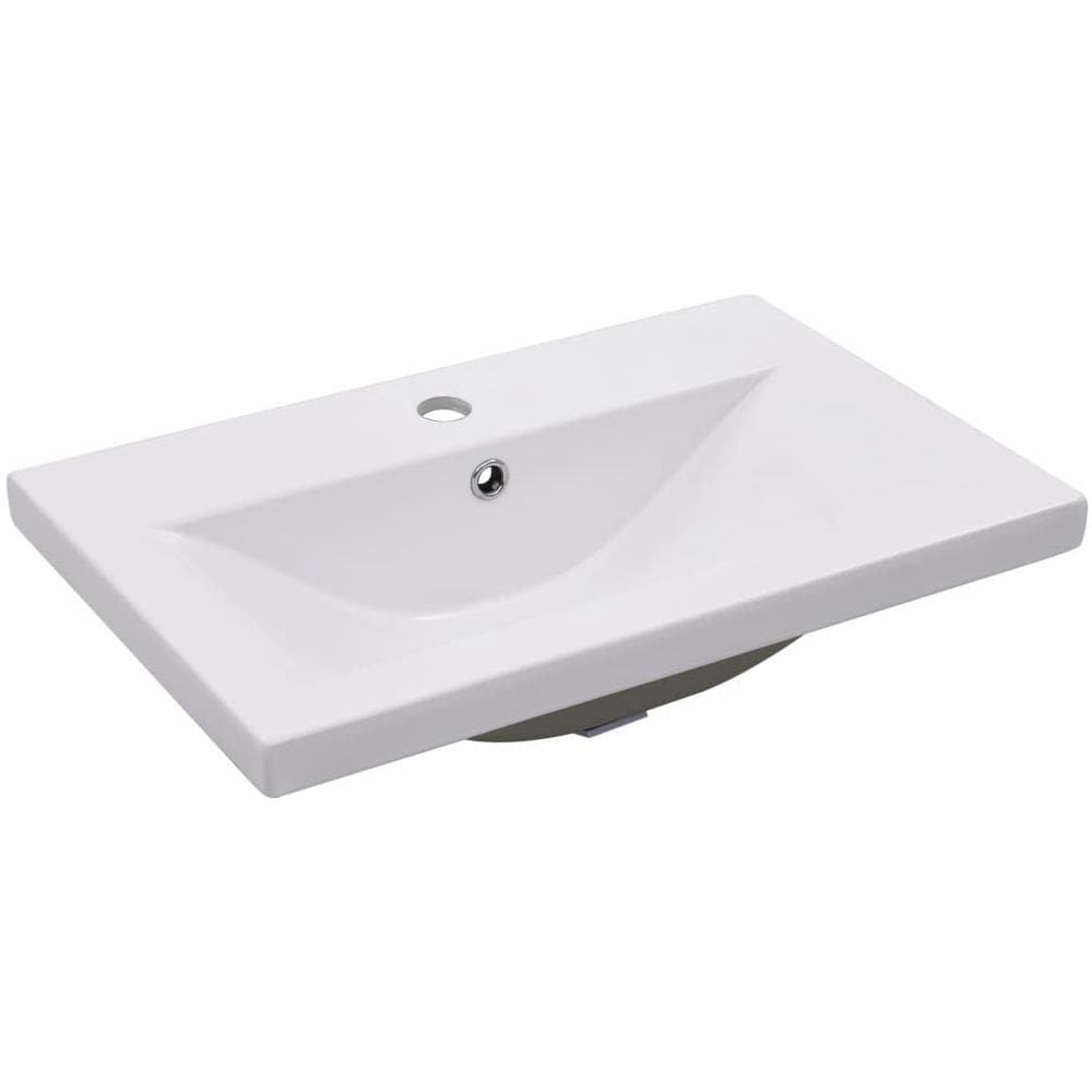 Lavabo Da Incasso 61x39,5x18,5 Cm In Ceramica Bianco - Foto 2