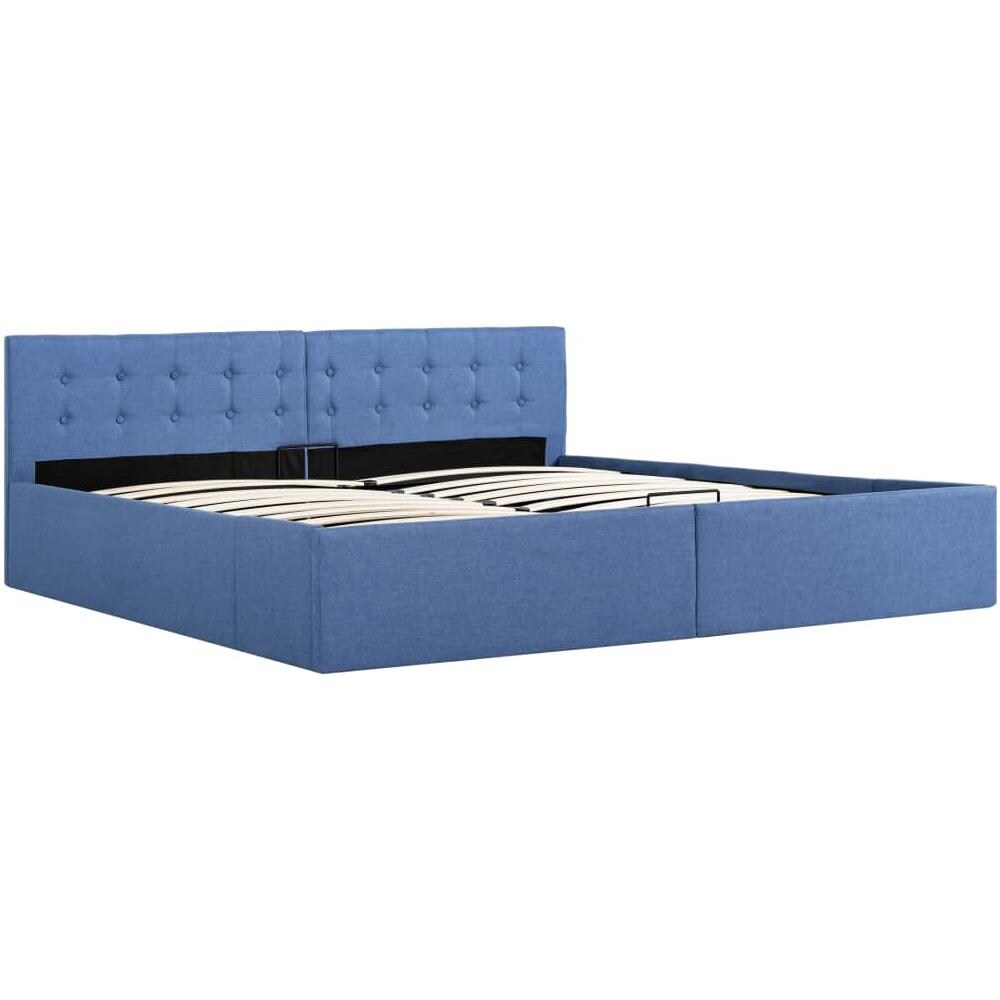 Goliraya Struttura Letto Idraulico in Tessuto con Contenitore e Doghe,Giroletto Idraulico con Contenitore Tessuto,Letto Singoloin Tessuto 140x200 cm//160x200 cm//180x200 cm