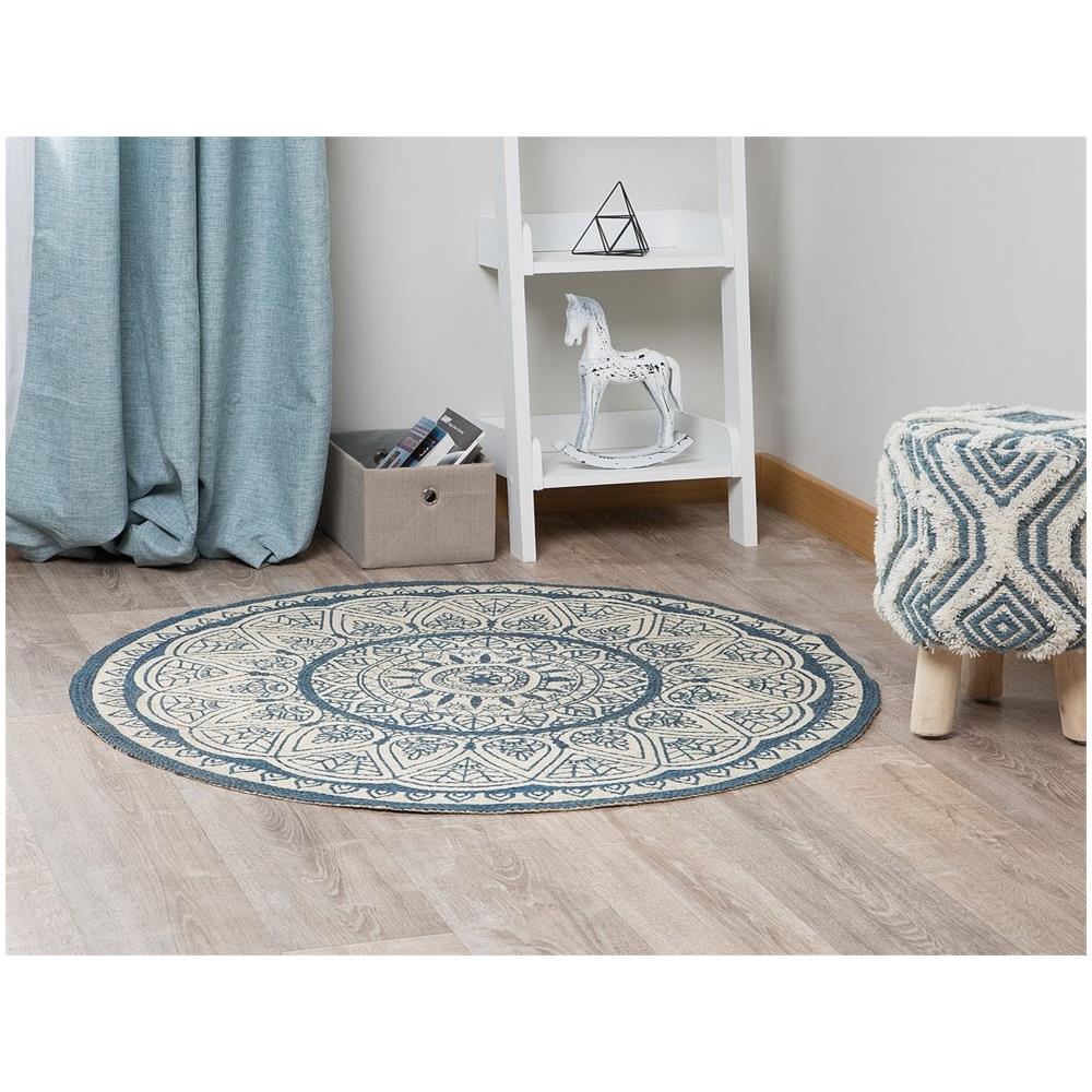 Tappeto Blu Ø120 Cm Anadere - Foto 2