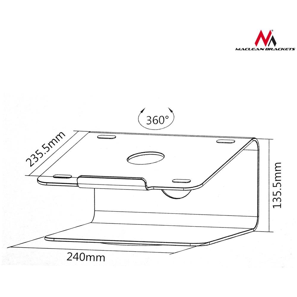 Supporto Staffa Per Notebook Portatile Comodo Elegante - Foto 3