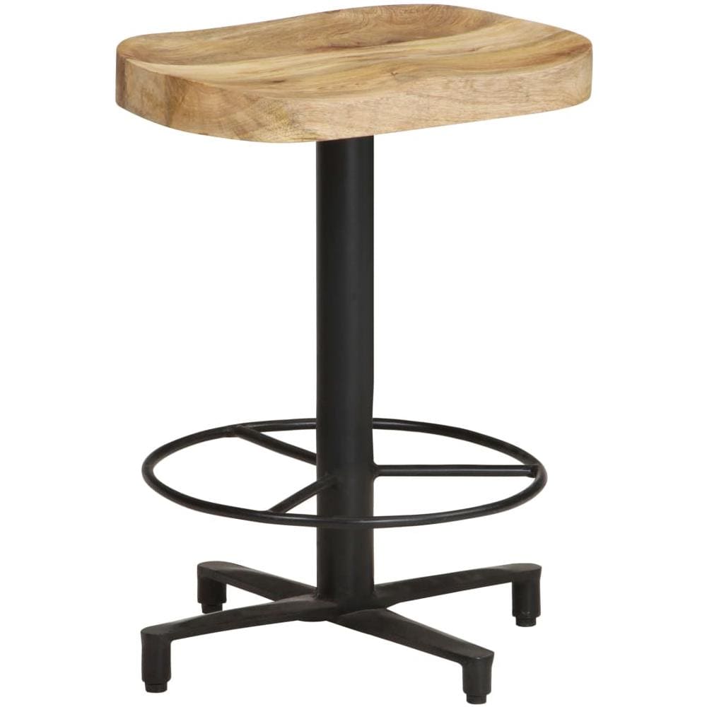 Sgabelli Da Bar 2 Pz 52 Cm In Legno Massello Di Mango - Foto 2