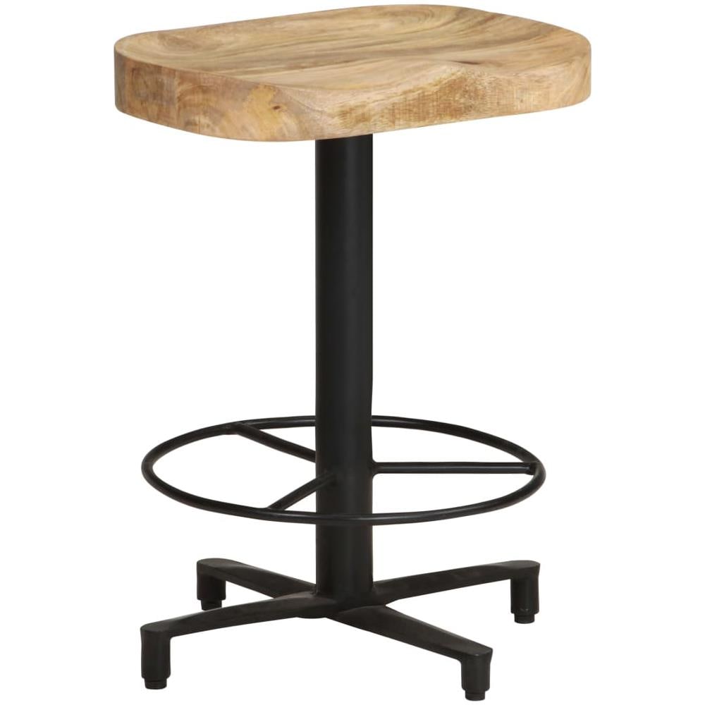 Sgabelli Da Bar 2 Pz 52 Cm In Legno Massello Di Mango - Foto 8
