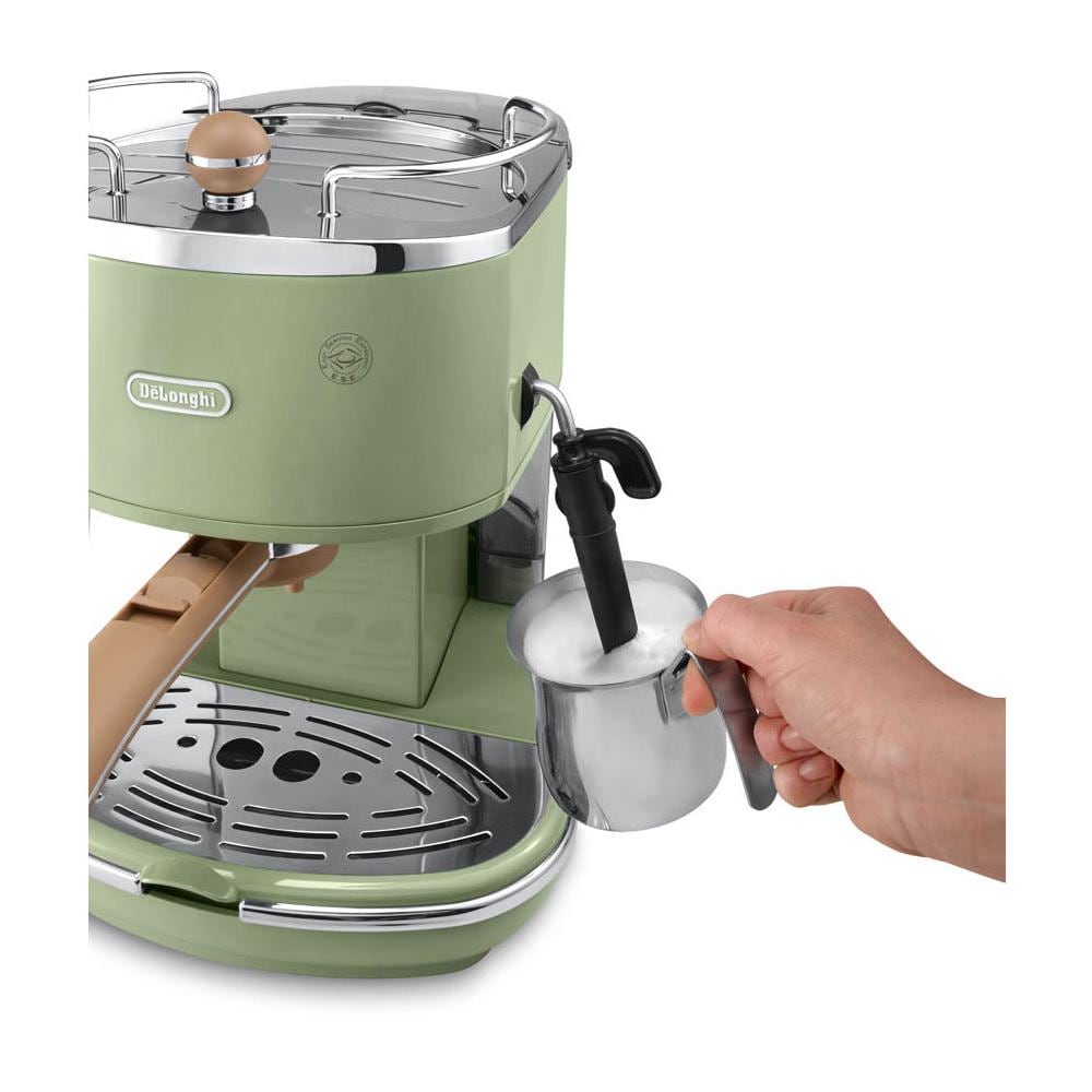 Icona Vintage ECOV 311. GR Macchina da Caffè Espresso Capacità 1.4 Litri Potenza 1100 Watt Colore Verde - Foto 2