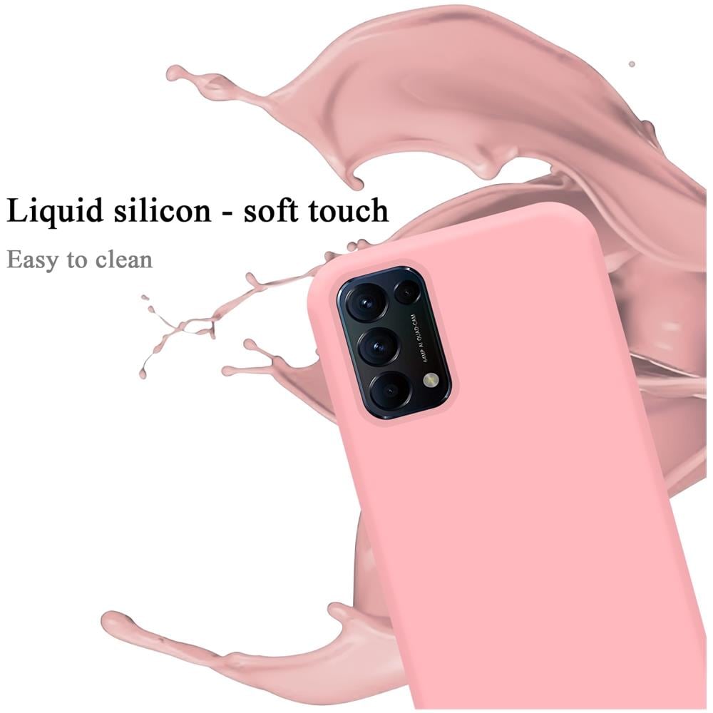Custodia Compatibile Con Oppo Find X3 Lite In Liquid Rosa - Coperchio Protettivo In Silicone Tpu Flessibile - Foto 2