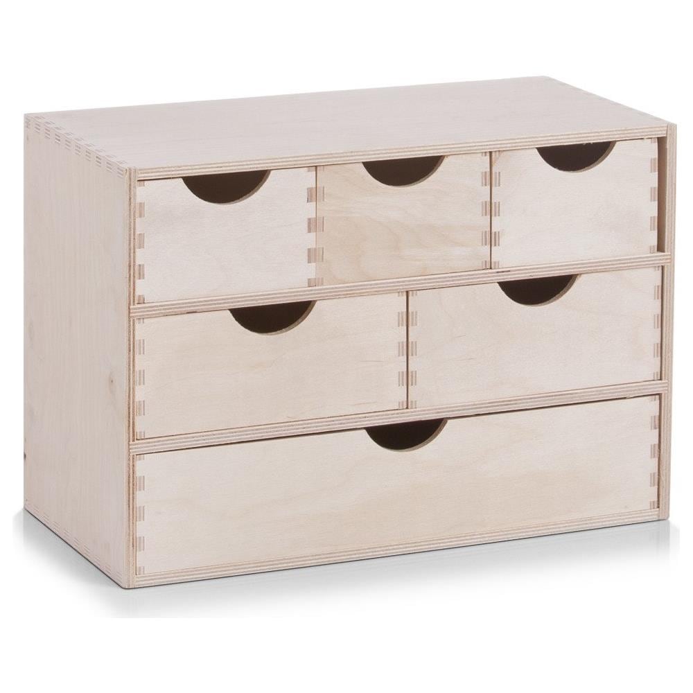 Contenitore Per Tinket, 6 Cassetti, Legno, - Foto 2