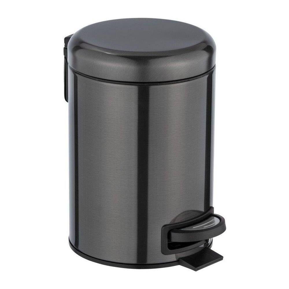 Cestino Bagno Leman, Antracite Opaco, 3 L, - Foto 1