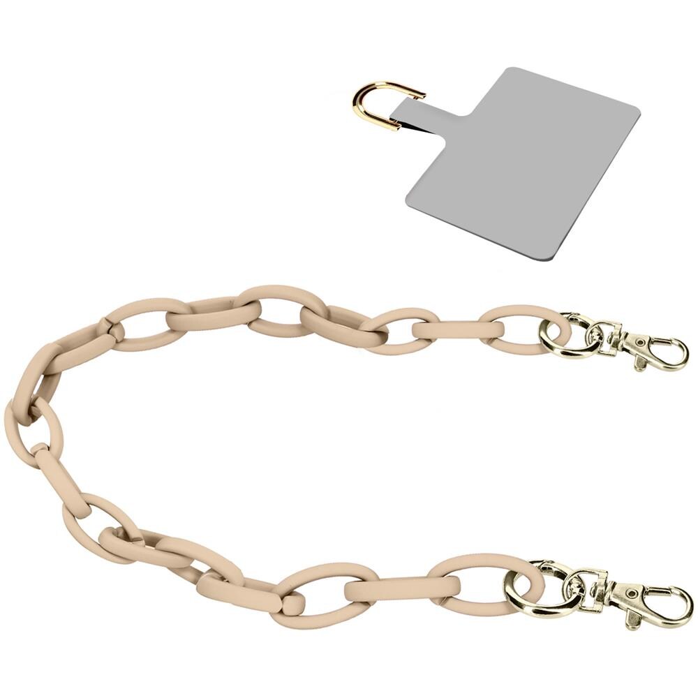 Gioiello Da Smartphone Catena A Maglie Larghe 58 Cm Moxie Serie Milano Beige - Foto 1
