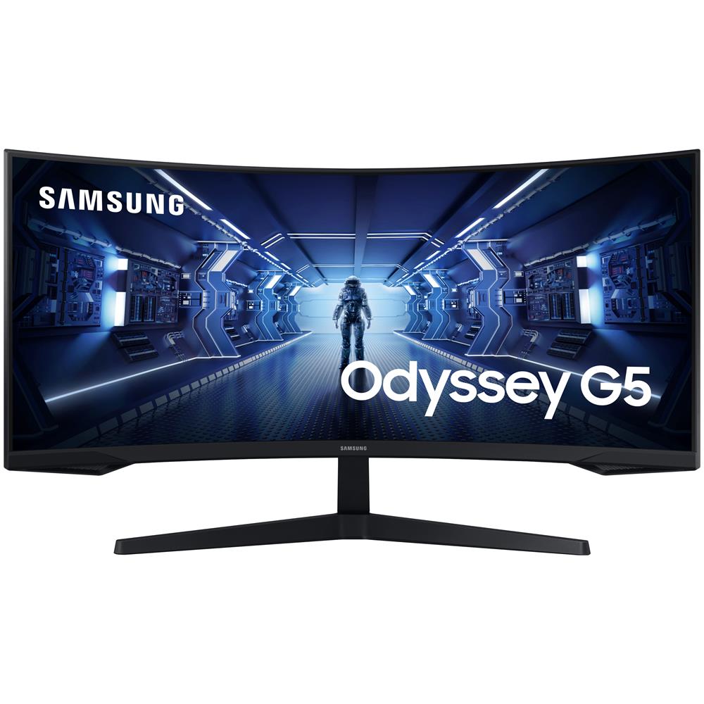 Monitor 34" LED VA Curvo Gaming Odyssey G5 3440x1440 Ultra WQHD Tempo di Risposta 1 ms Frequenza di Aggiornamento 165 (Hz) - Foto 2