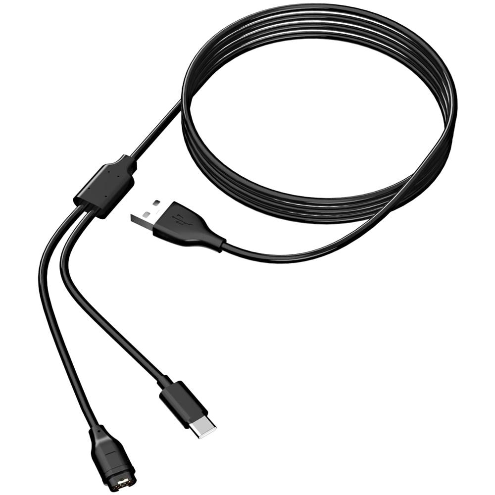 Caricabatterie 2 In 1 Per Cellulare Usb-c E Orologio Sportivo Black - Foto 1