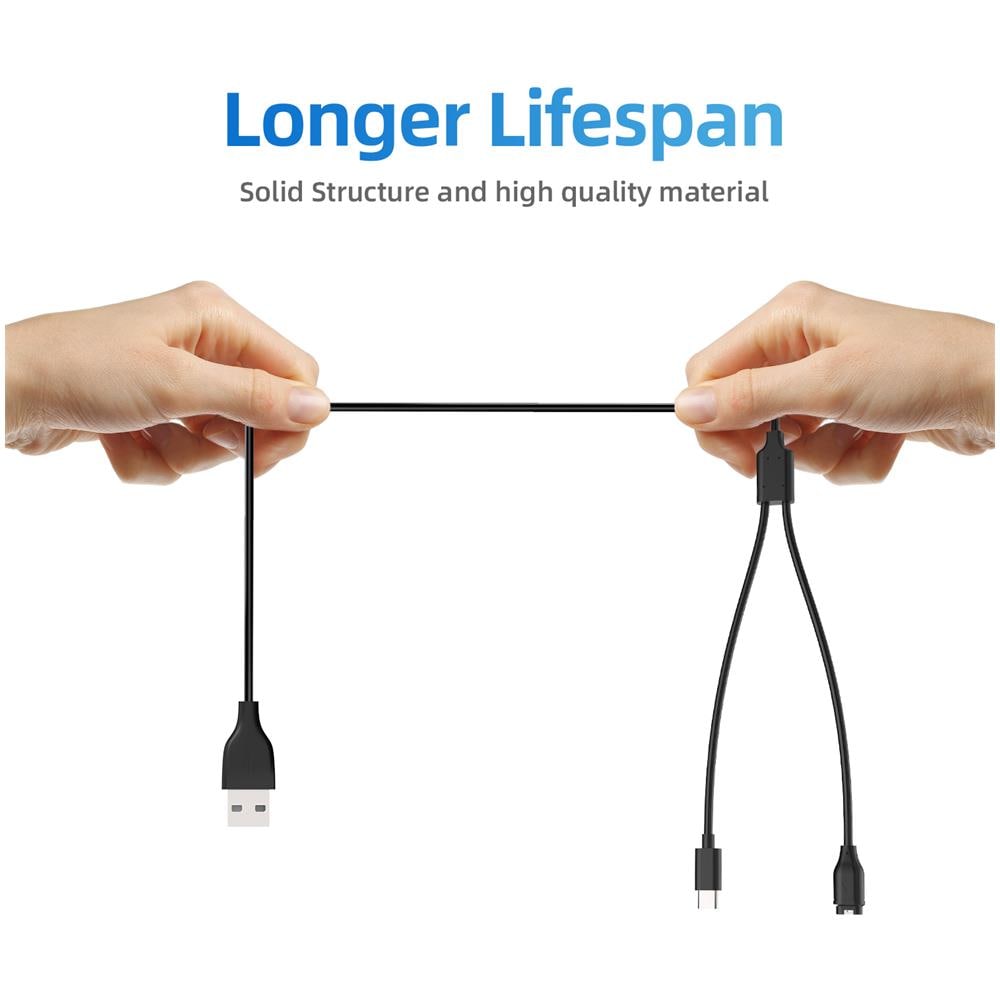 Caricabatterie 2 In 1 Per Cellulare Usb-c E Orologio Sportivo Black - Foto 8