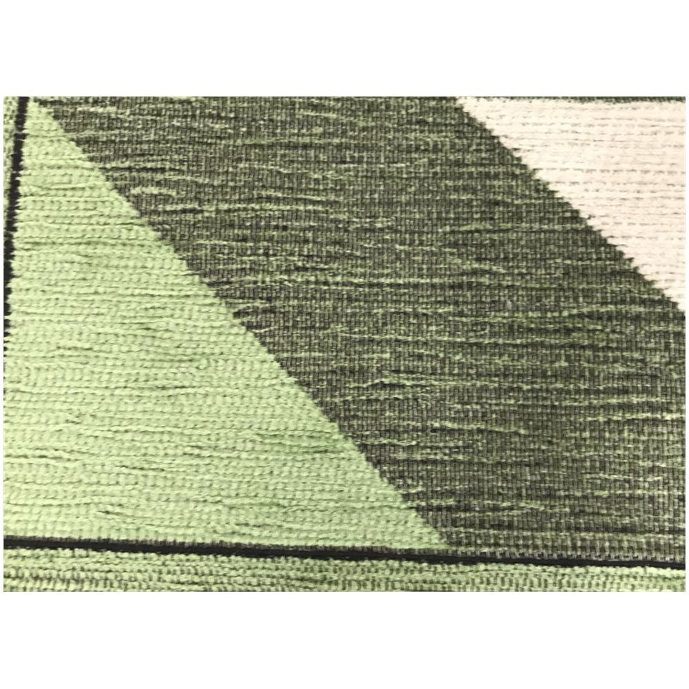 Tappeto Passatoia Cucina Salotto Antimacchia Retro Antiscivolo Origami Vari Colori 140x200 Verde - Foto 5