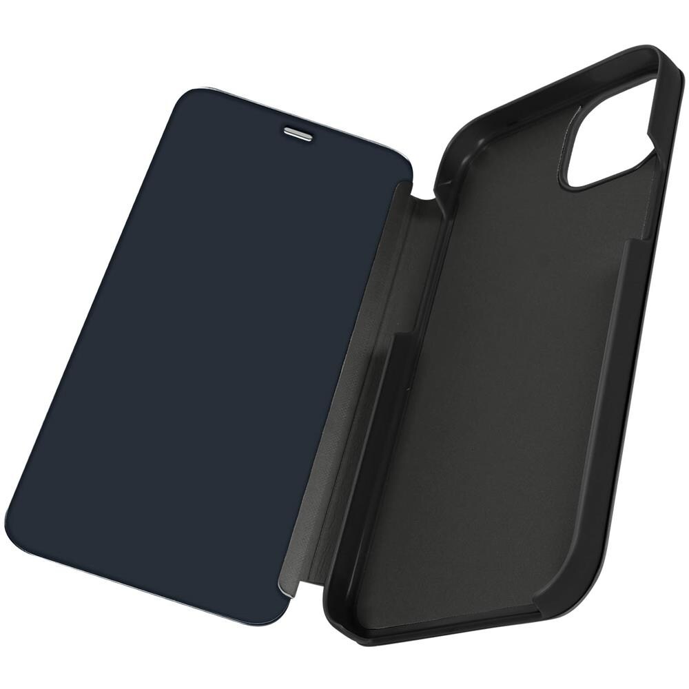 Custodia Clear View Per Iphone 15 Pro Max Effetto Specchio Supporto Nera - Foto 2