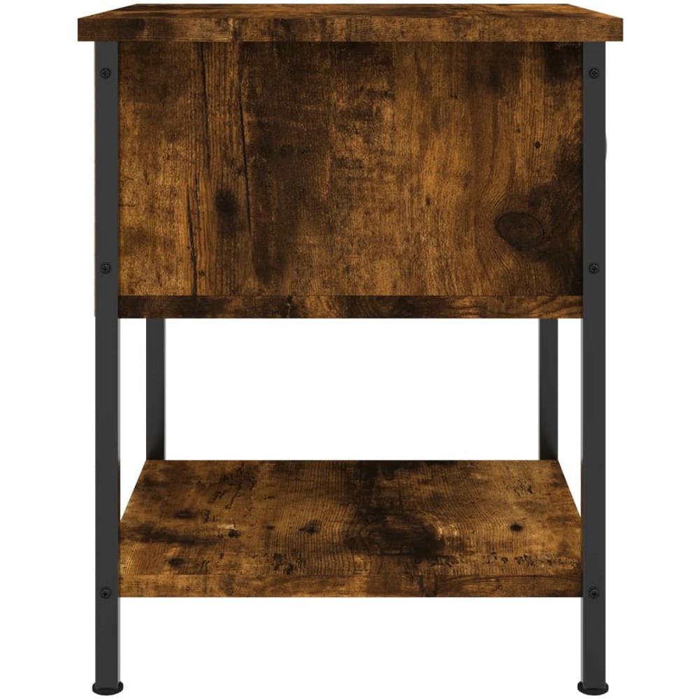 Comodini 2 Pz Rovere Fumo 34x35,5x45 Cm In Legno Multistrato - Foto 2