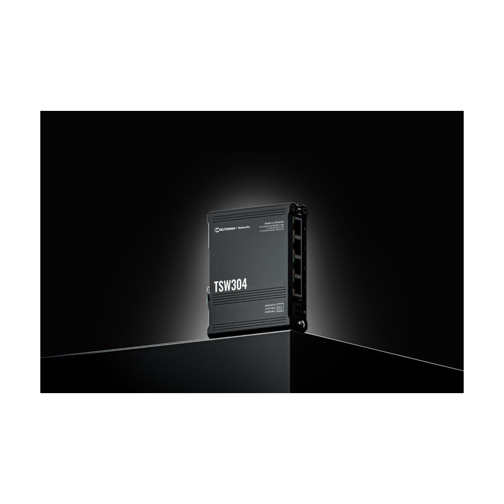 TSW304 switch di rete Gigabit Ethernet (10/100/1000) Supporto Power over Ethernet (PoE) Nero - Foto 1